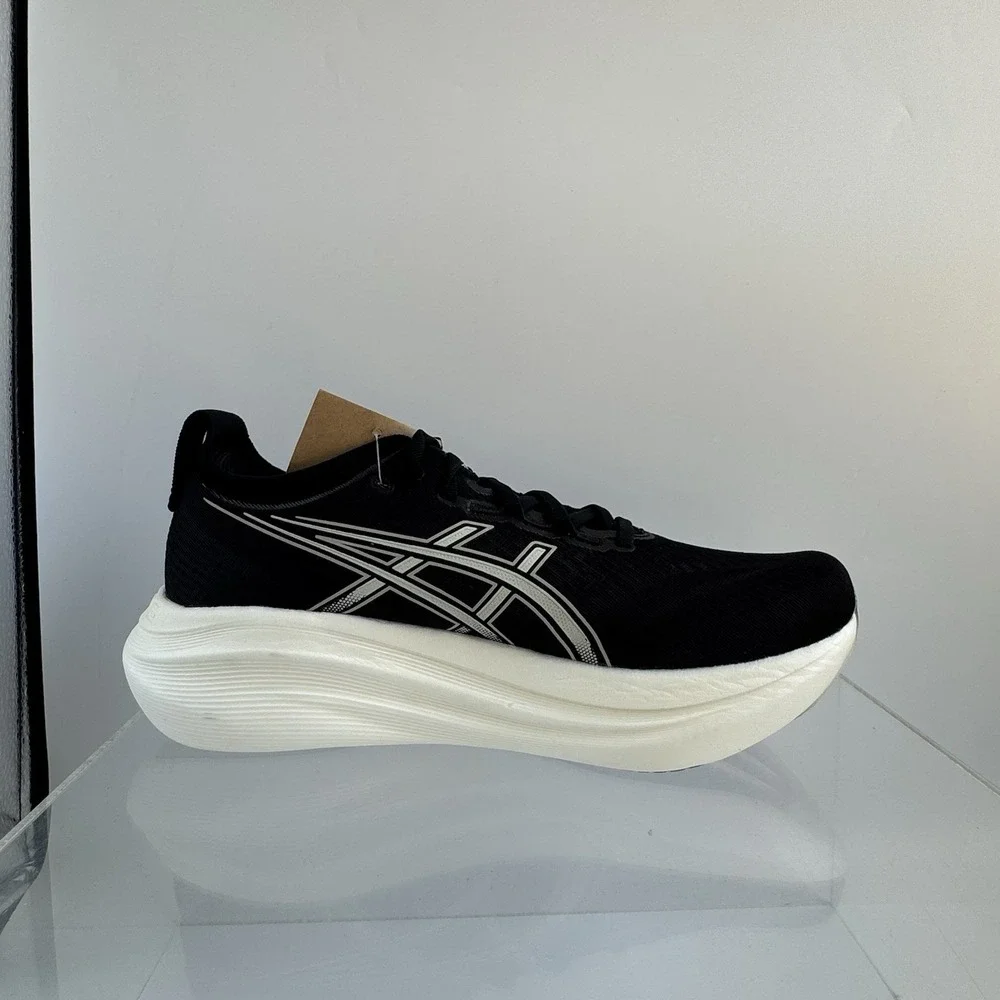 Brand New ASICS Gel Nimbus 27 Black Lake Grey 1011B958 Running Men's Size 8